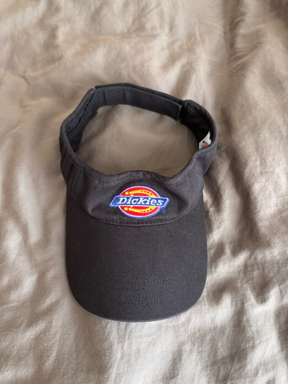 Dickies Black Visor with Logo Patch